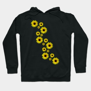 blooming sunflowers, sunflower, flowers, floral Hoodie